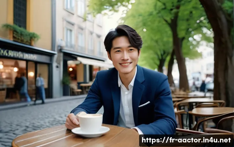 사쿠라다 도리 드라마 작품 - **Romantic Cafe Encounter:**
"A charming Japanese man, resembling actor Sakurada Dori, in his la...